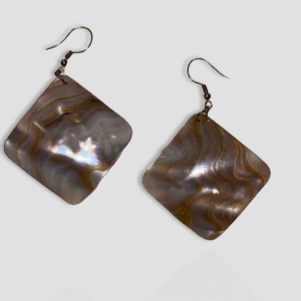 Beautiful Mother Of Pearl Statement Earrings